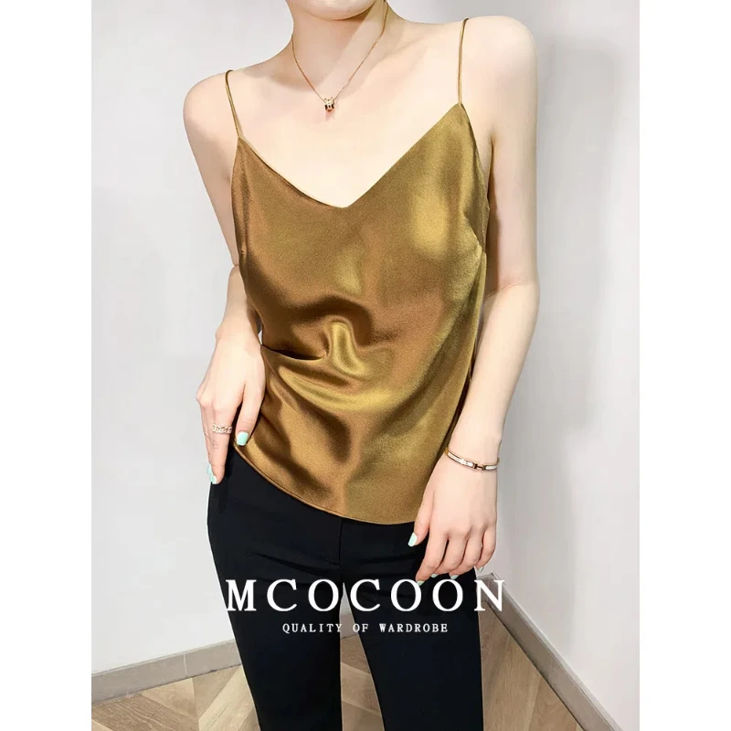 Sexy Off Shoulder Loose Simplicity Tanks Summer New Solid Color All-match Elegant T Shirt Tops Fashion Temperament Women Clothes thumbnail 4