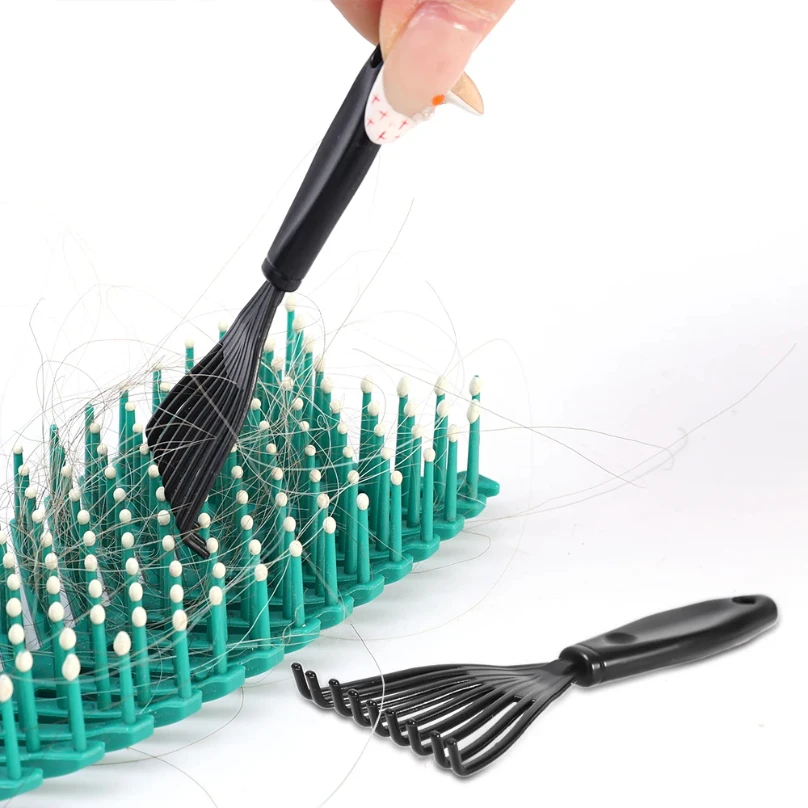 Plastic Mini Comb Cleaner Embedded Hair Brush Hair Remover Household Handle Cleaning Brushes Cleaners Beauty Tools Accessories thumbnail 3