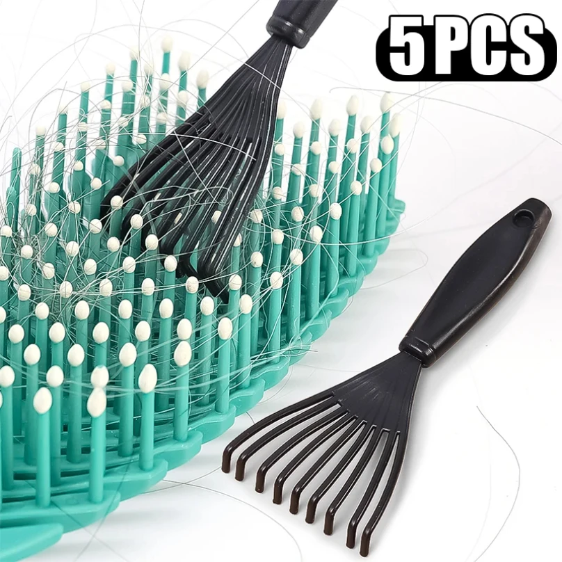 Plastic Mini Comb Cleaner Embedded Hair Brush Hair Remover Household Handle Cleaning Brushes Cleaners Beauty Tools Accessories thumbnail 2