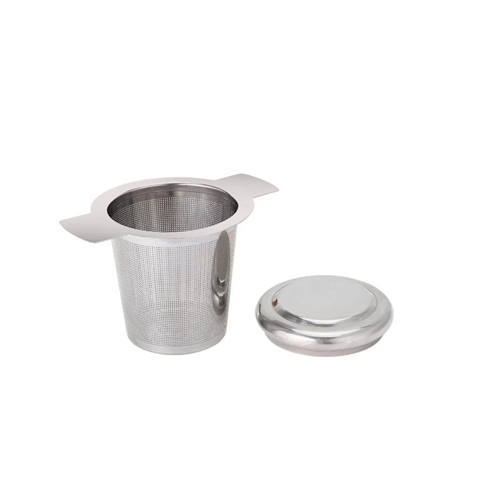 Mates 304 Stainless Steel Double-ear Tea Leak Household Double-handle Tea Filter Tea Filter Tea Set Accessories Mate Infuser Bar thumbnail 6