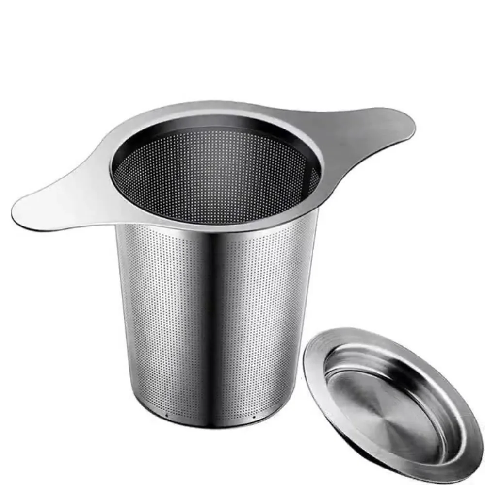 Mates 304 Stainless Steel Double-ear Tea Leak Household Double-handle Tea Filter Tea Filter Tea Set Accessories Mate Infuser Bar thumbnail 5