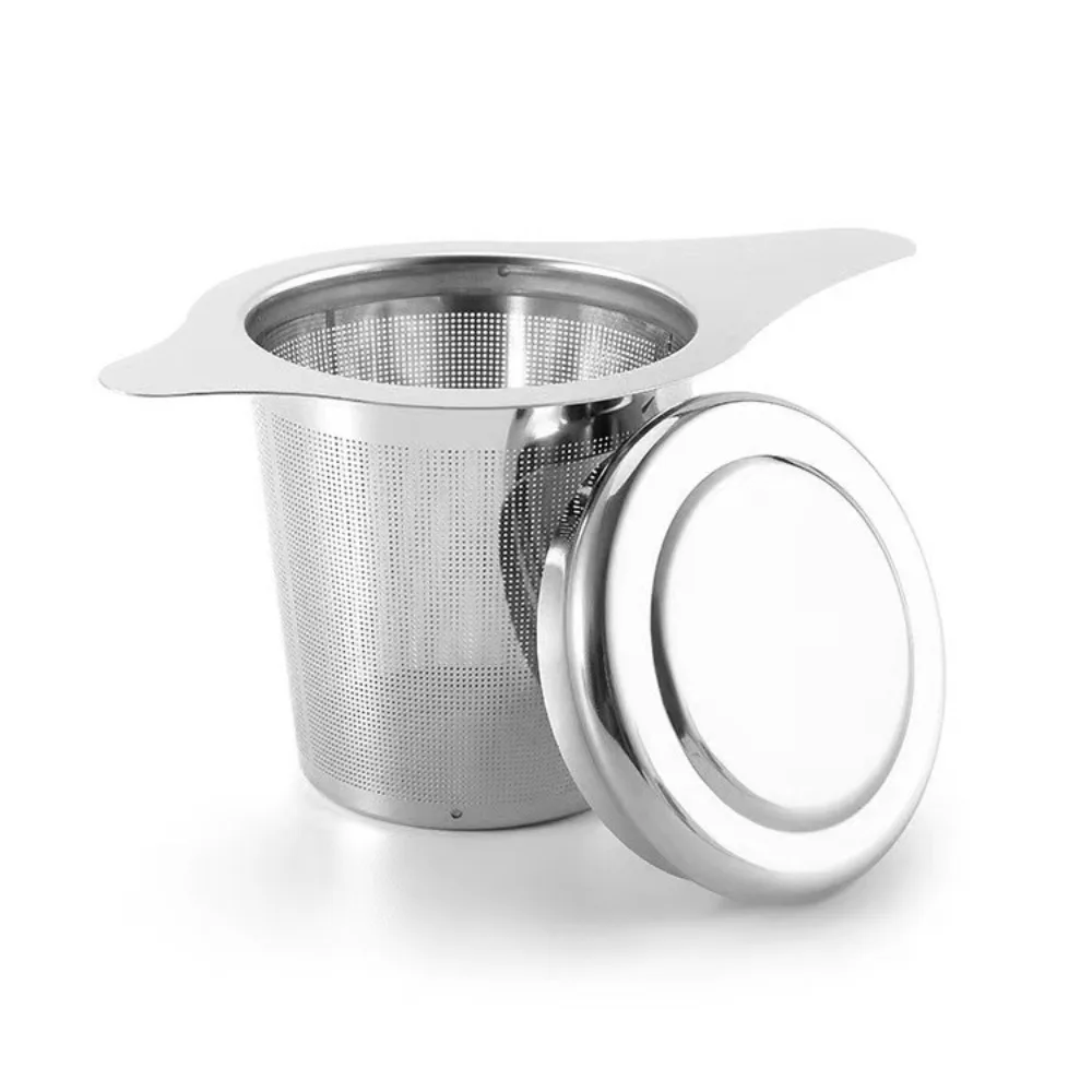 Mates 304 Stainless Steel Double-ear Tea Leak Household Double-handle Tea Filter Tea Filter Tea Set Accessories Mate Infuser Bar thumbnail 4