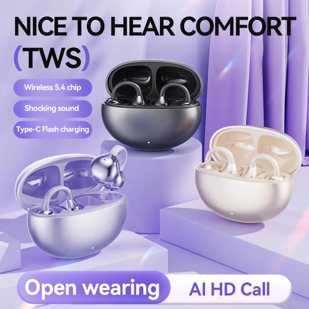 Ai Languages Translation Earbuds Open-Ear Wireless Sports Headphone 144 Languages Real-time Two-Way Translator Earphones Device thumbnail 2