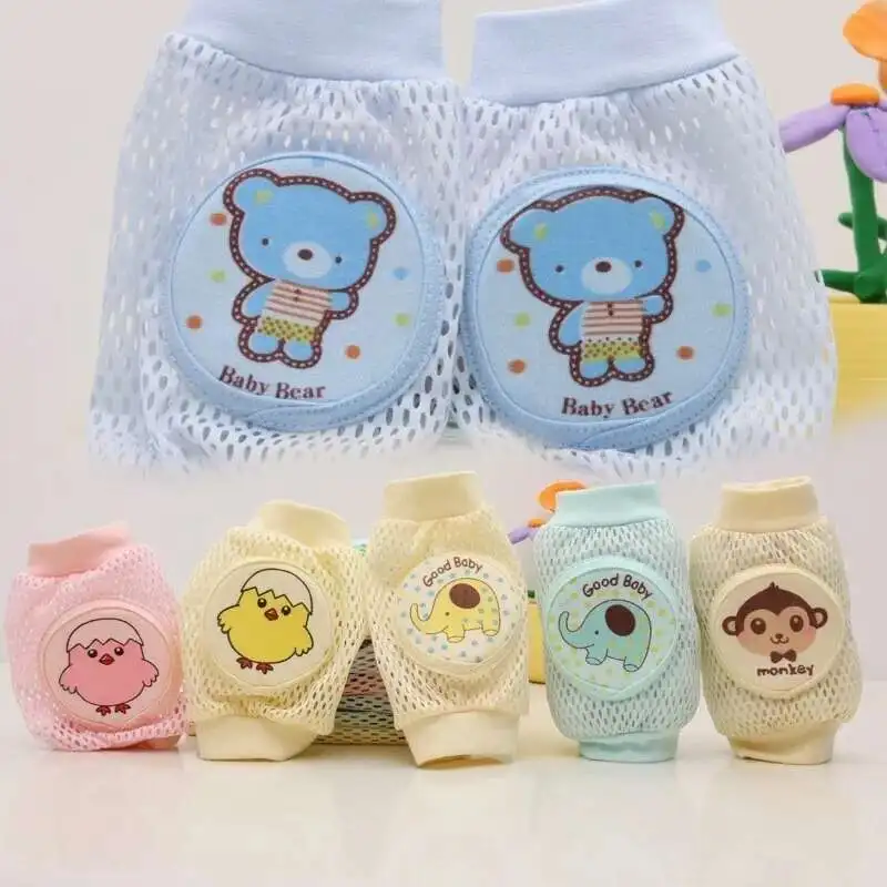 1 Pairs Kids Girl Boy Crawling Elbow Toddlers Baby Safety Mesh Kneepad Protector Leg cushion Legging Infants Children Knee Pads