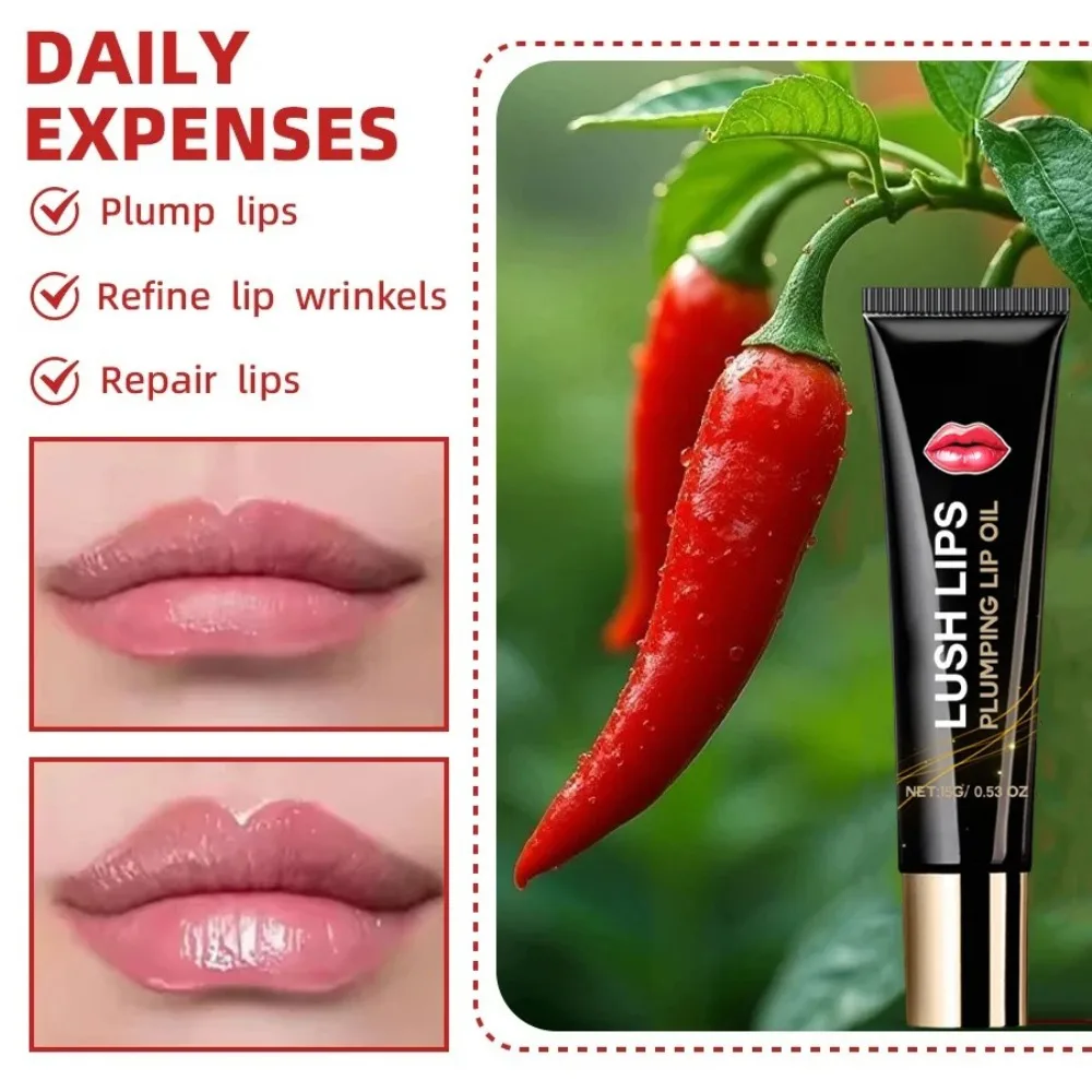 Lip Plumper Oil Instantly Volumising Increase Lip Elasticity Long-lasting Moisturize Lip Plumper Gloss Sexy Beauty Makeup thumbnail 4