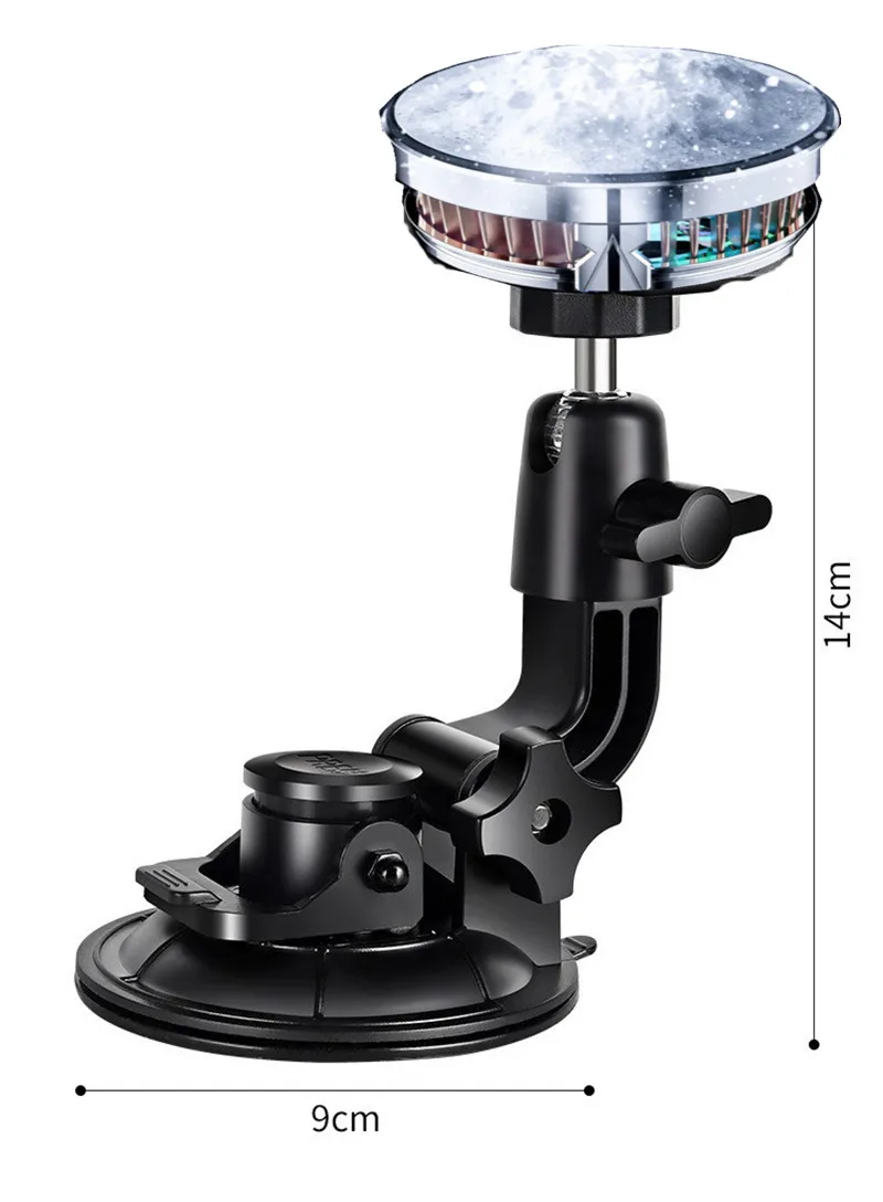360° Rotation Sucker Magnetic Car Phone Holder With Cooling Phone Cooler Cooling Magsafe Wireless Cell Fan Support And Cooler thumbnail 6