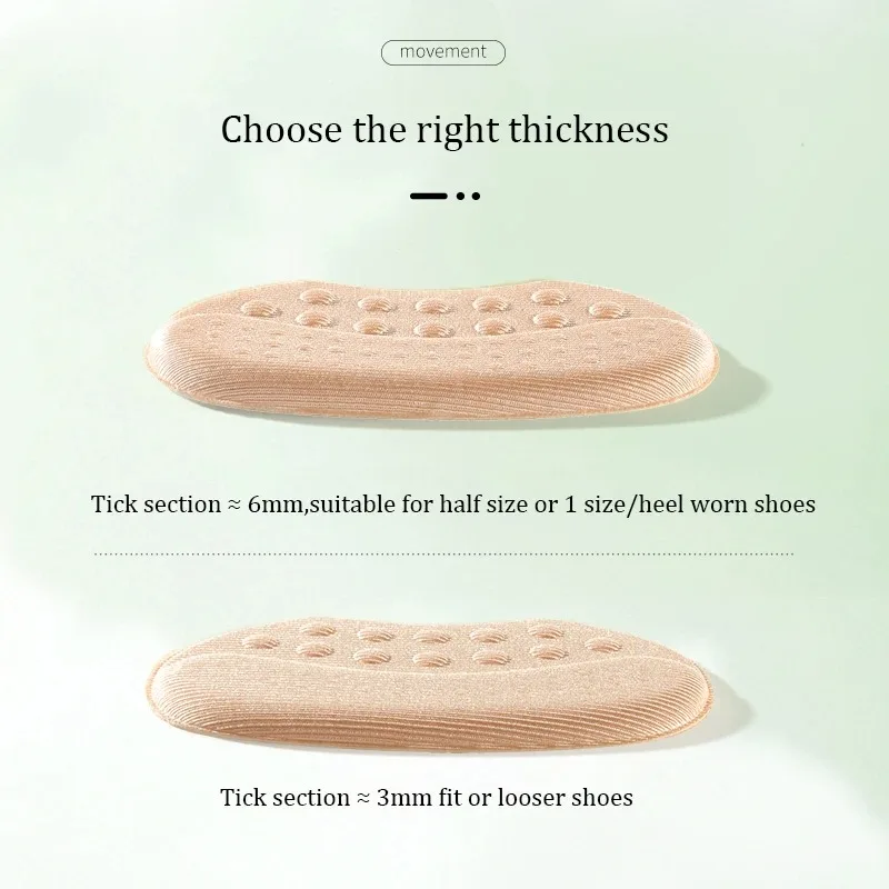 4pcs Shoe Pads for High Heels Pain Relief Anti-wear Cushion Heel Protectors Shoes Sticker Foot Care Liner Grip Insole Insert Pad thumbnail 5