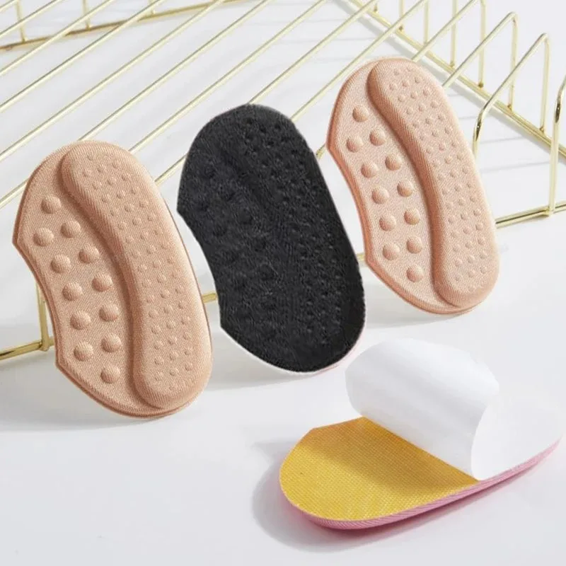 4pcs Shoe Pads for High Heels Pain Relief Anti-wear Cushion Heel Protectors Shoes Sticker Foot Care Liner Grip Insole Insert Pad thumbnail 6
