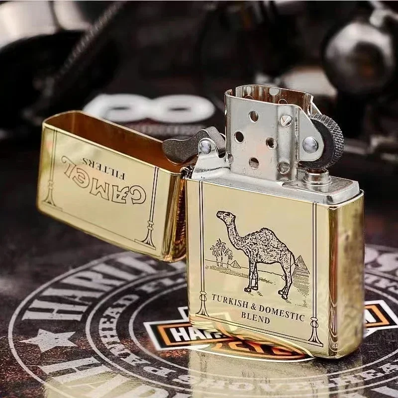 2025 new kerosen lighter windproof cigarette accessories men's gift can be DIY thumbnail 3