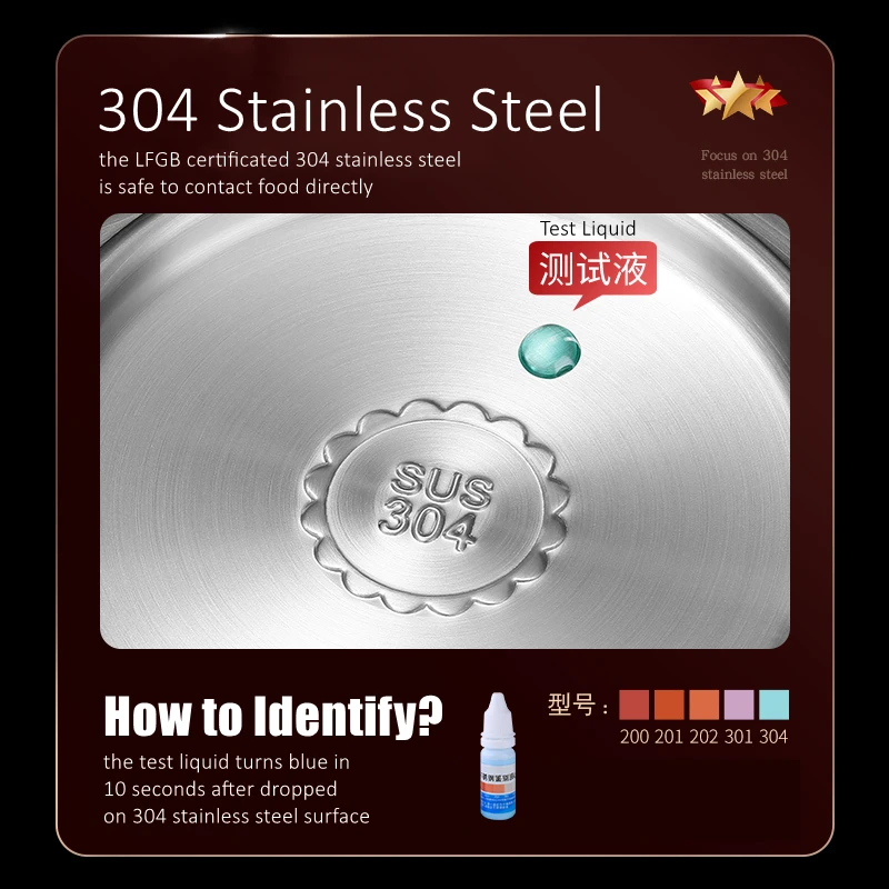 Ultra Thick 304 Stainless Steel Banquet Plate LFGB Certification Heat Insulation Dinner Dish Fall Resistant Baby Tableware thumbnail 2