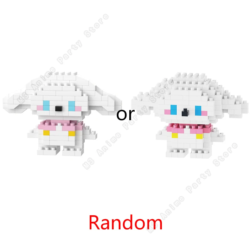 Sanrio Building Blocks Hello Kitty Bricks Kuromi Cinnamoroll Assembly Block Toys Cartoon Anime Figures Christmas Gift thumbnail 6