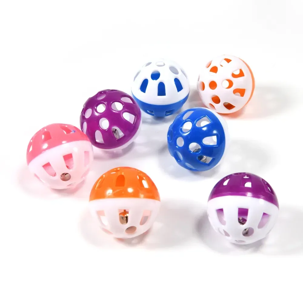 10pcs Pet Parrot Toy Colorful Hollow Rolling Bell Ball Bird Toy Parakeet Cockatiel Parrot Chew Cage Fun Toys Pet Bird Supplies thumbnail 4