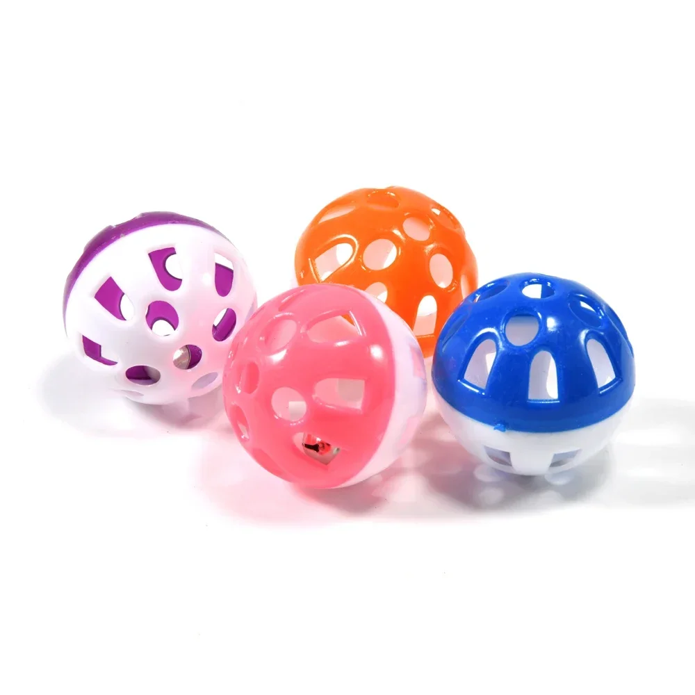 10pcs Pet Parrot Toy Colorful Hollow Rolling Bell Ball Bird Toy Parakeet Cockatiel Parrot Chew Cage Fun Toys Pet Bird Supplies thumbnail 5