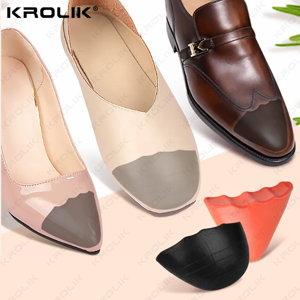 1 Pair PU Foam High Heel Toe Plug Shoe Inserts Big Shoes Toe Front Filler Cushion Pain Relief Protectors Shoes Accessories