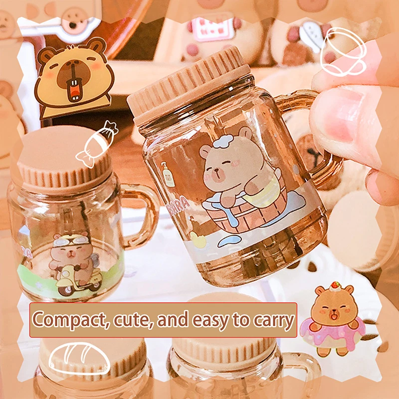 2Pcs Kawaii Portable Capybara Pencil Sharpener Creative Cartoon Pencil Sharpener Office School Supplies Student Stationery Gifts thumbnail 5