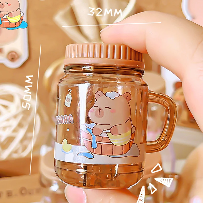 2Pcs Kawaii Portable Capybara Pencil Sharpener Creative Cartoon Pencil Sharpener Office School Supplies Student Stationery Gifts thumbnail 6