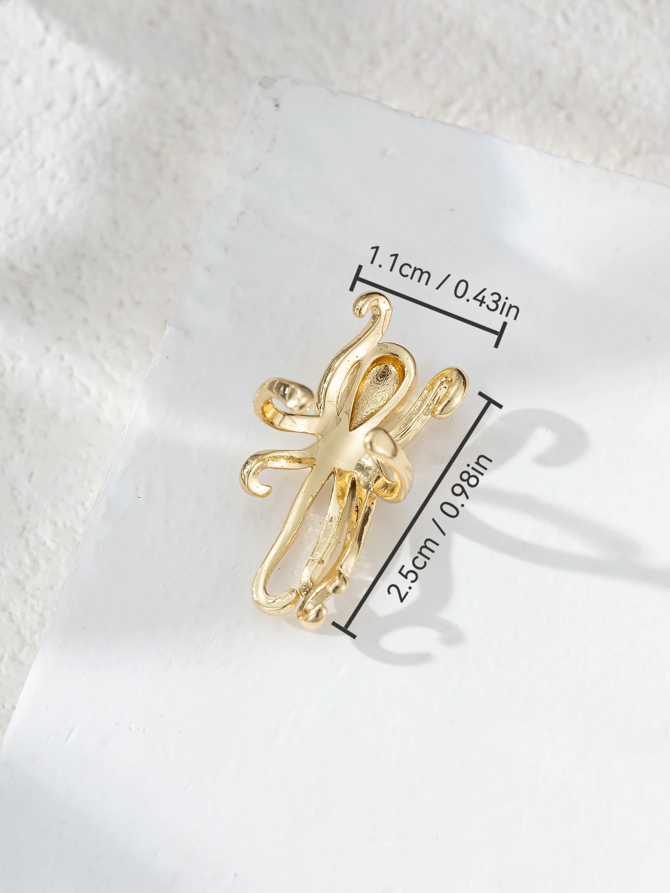 1PC Women's Fashion Ocean Clip Earrings Creative Personality Octopus Design Party Music Festival Daily Jewelry thumbnail 2