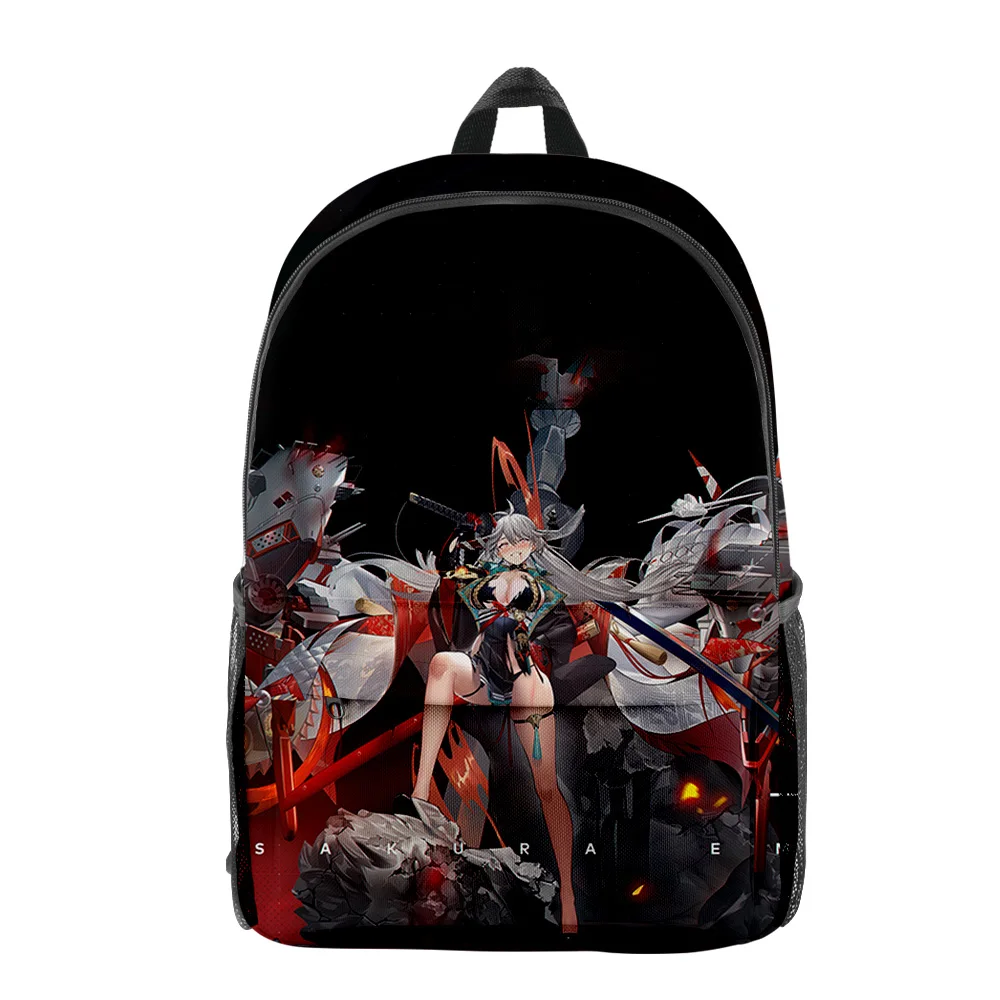 Harajuku Popular Funny Azur Lane Merch pupil Bookbag Notebook Backpacks 3D Print Oxford Waterproof Boys/Girls Travel Backpacks thumbnail 2