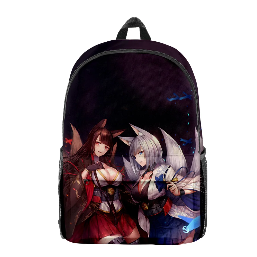 Harajuku Popular Funny Azur Lane Merch pupil Bookbag Notebook Backpacks 3D Print Oxford Waterproof Boys/Girls Travel Backpacks thumbnail 5