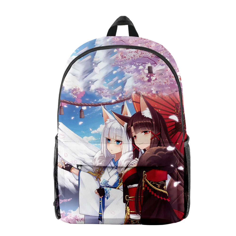 Harajuku Popular Funny Azur Lane Merch pupil Bookbag Notebook Backpacks 3D Print Oxford Waterproof Boys/Girls Travel Backpacks thumbnail 6