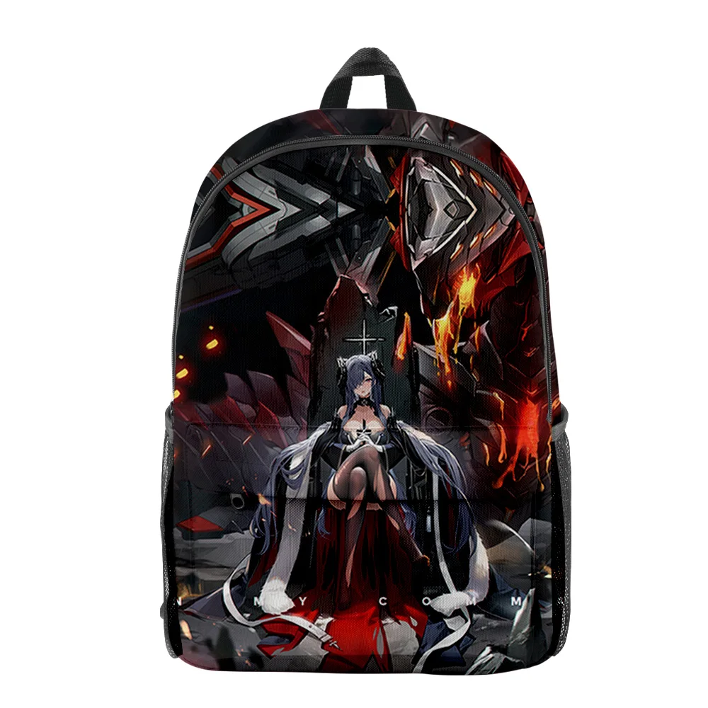 Harajuku Popular Funny Azur Lane Merch pupil Bookbag Notebook Backpacks 3D Print Oxford Waterproof Boys/Girls Travel Backpacks thumbnail 4