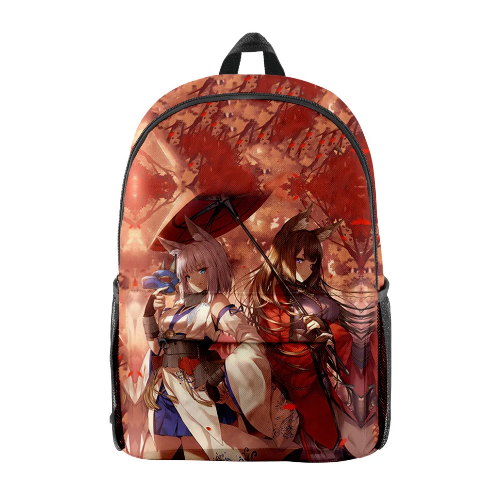 Harajuku Popular Funny Azur Lane Merch pupil Bookbag Notebook Backpacks 3D Print Oxford Waterproof Boys/Girls Travel Backpacks thumbnail 3