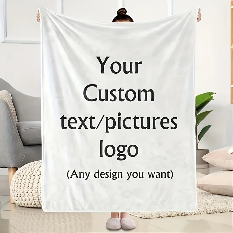 1 Piece of Custom DIY Personalized Photo Blanket for Your Loved One - Flannel Blanket with Personalized Photo, Soft and Warm, Suitable for Sofa, Bed, Office, Car, and Outdoor Travel - a Gift for Men and Women Suitable for All Seasons thumbnail 2