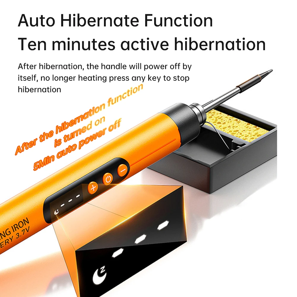 USB digital display soldering iron Type C interface mini soldering iron set 260-420 ℃ five temperature switching thumbnail 6
