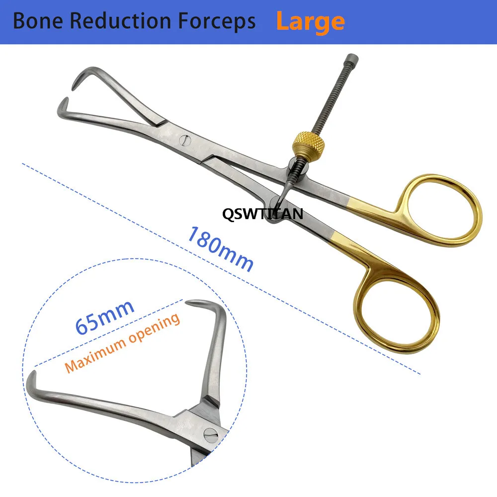 QSWTITAN Orthopedics Cusp Reduction Forceps Pointed Large Medium small Bone Forceps Veterinary Orthopedics Instruments thumbnail 5