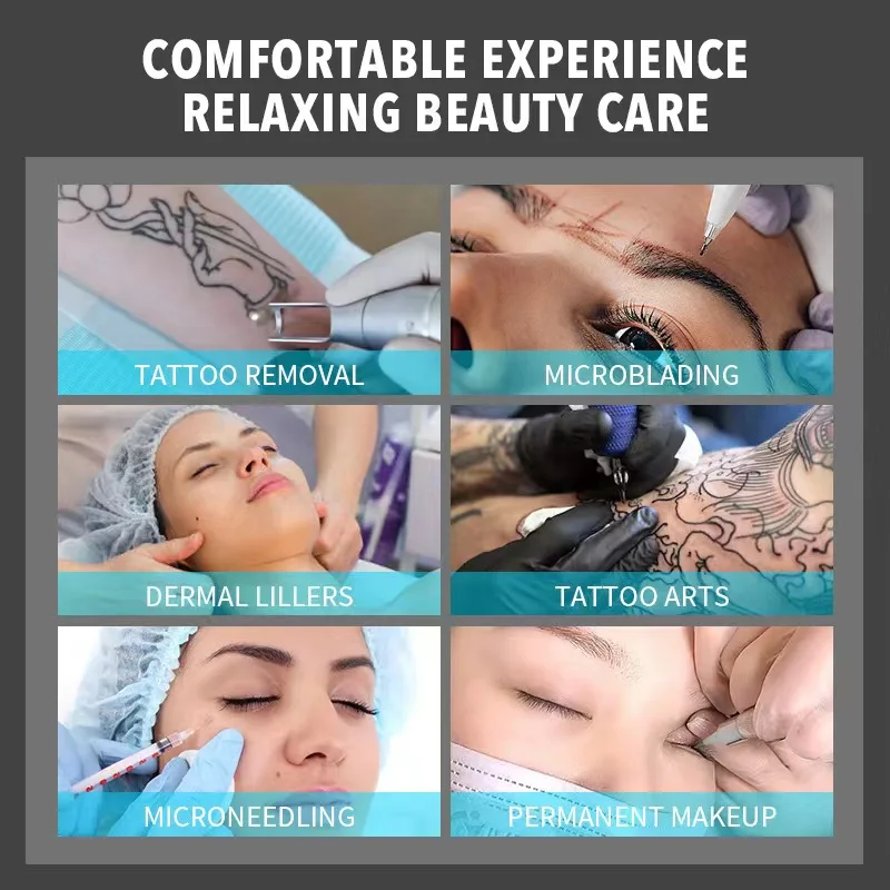 Super Goosica Tattoo Blue Gel Secondary Gel During Permanent Makeup Microblading Piercing Eyebrow Lip Liner Body Beauty 30ml thumbnail 2