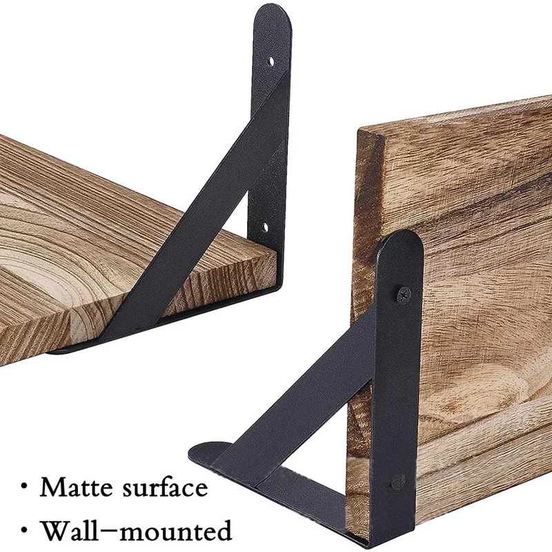 Wooden Floating Wall Shelves Bathroom Hanging Racks Shelf  Storage Kitchen Organizer Furnitures Living Room Display Stand Holder thumbnail 6
