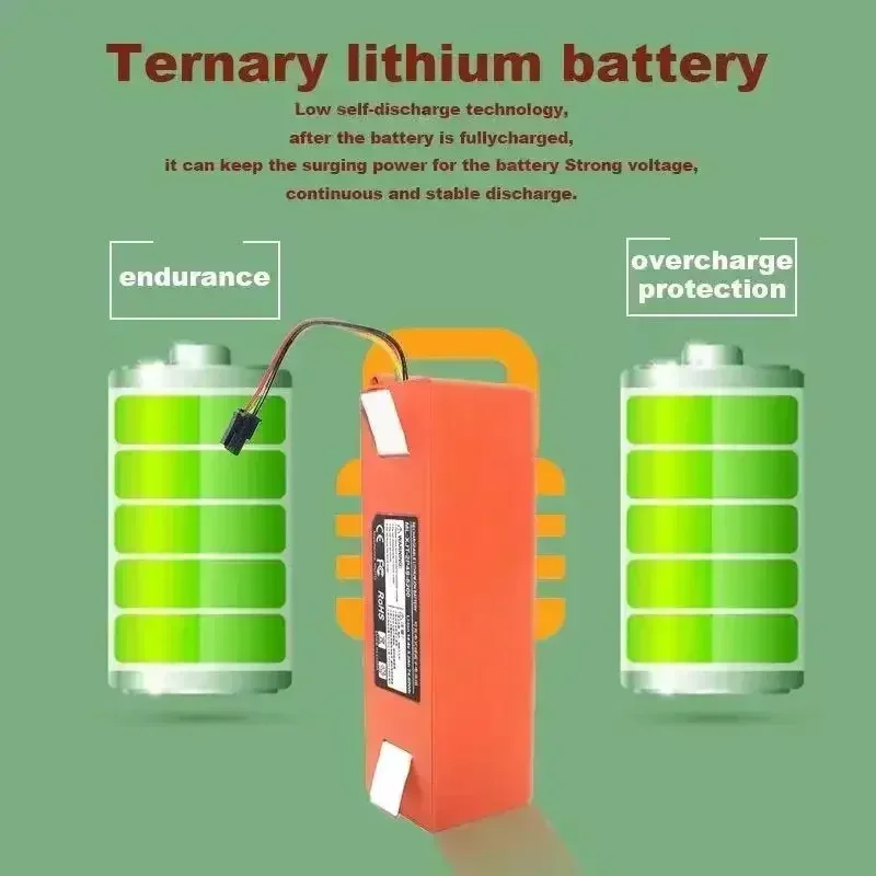 100% Original BRR-2P4S-5200S Robotic Vacuum Cleaner Replacement Battery For Xiaomi Roborock S55 S60 S65 S50 S51 S5 MAX S6 Parts thumbnail 5