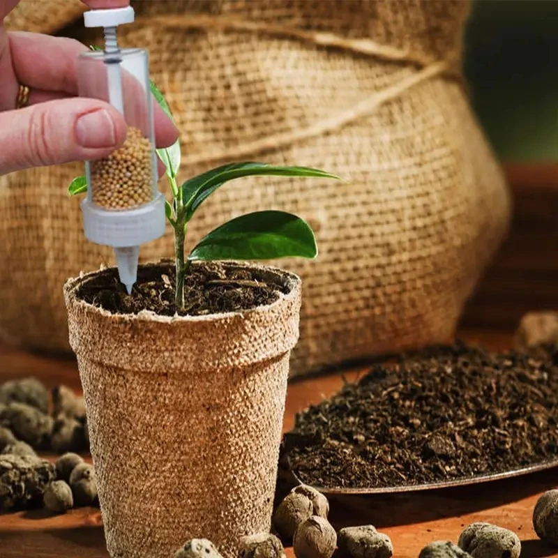 1pc Handheld Seed Dispenser, Mini Manual Seeder Tool for Garden Planting, Flower Pot & Garden Bed Essential Gardening Supplies thumbnail 4