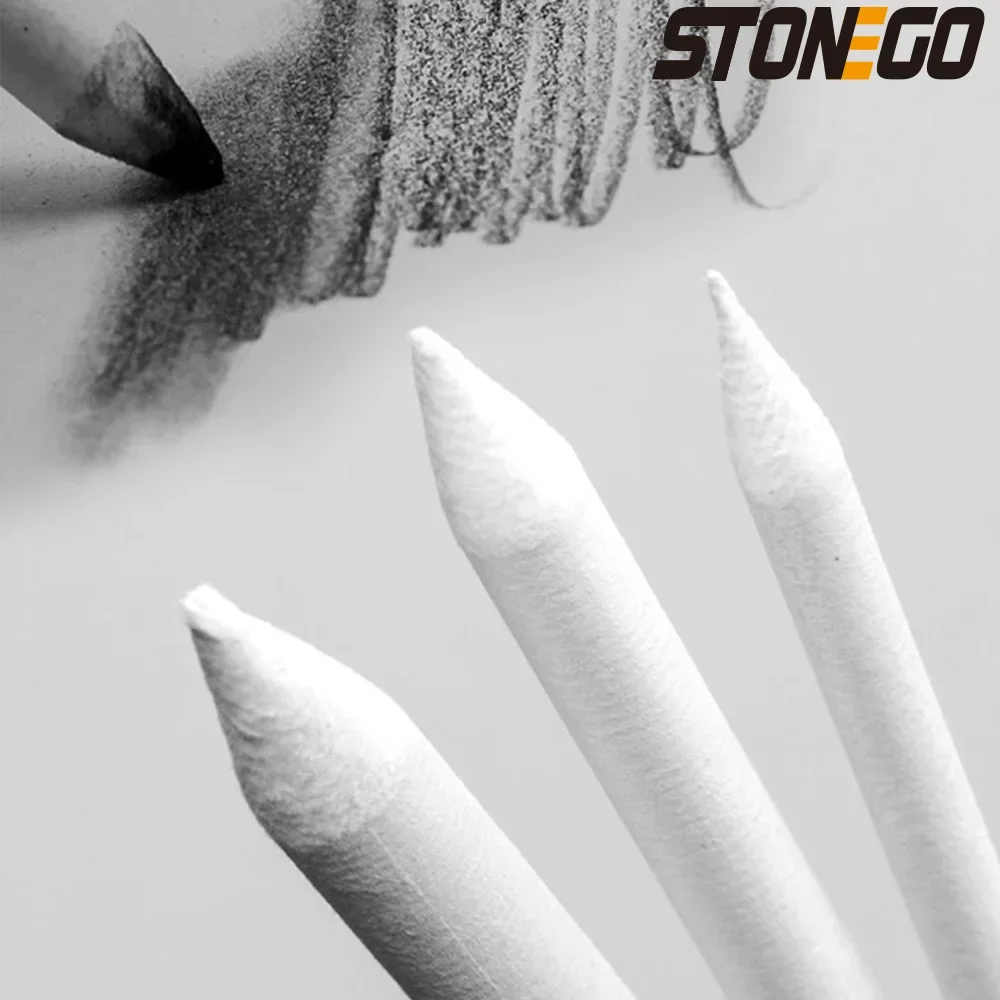 STONEGO 6PCS Sketch Drawing Pen Artistic White Pencil Tool for Shading and Shadows Office Art Supplies thumbnail 4