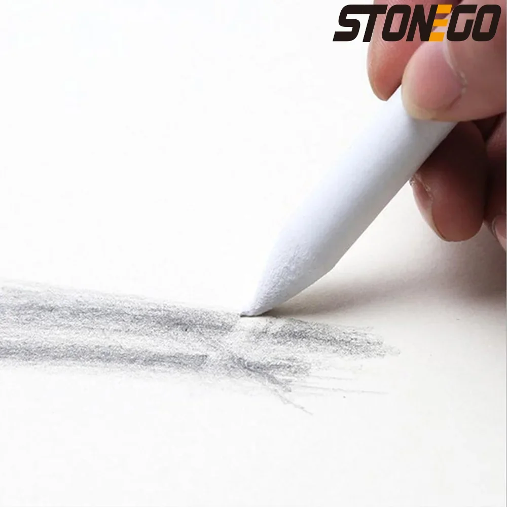 STONEGO 6PCS Sketch Drawing Pen Artistic White Pencil Tool for Shading and Shadows Office Art Supplies thumbnail 2