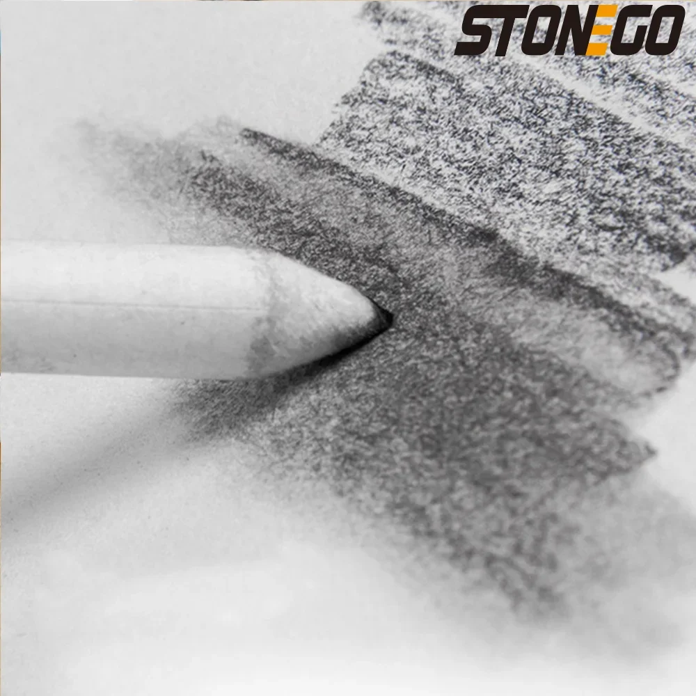STONEGO 6PCS Sketch Drawing Pen Artistic White Pencil Tool for Shading and Shadows Office Art Supplies thumbnail 3