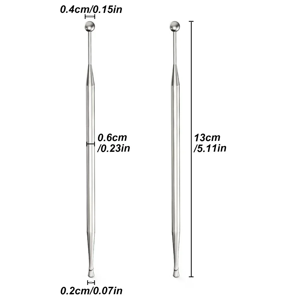Stainless Steel Acupuncture Pen Large & Small Point End For Ear & Body Points Facial Reflexology Massage Tool Skin Care Tools thumbnail 6