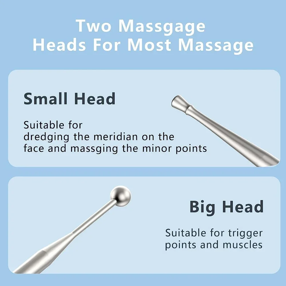Stainless Steel Acupuncture Pen Large & Small Point End For Ear & Body Points Facial Reflexology Massage Tool Skin Care Tools thumbnail 5