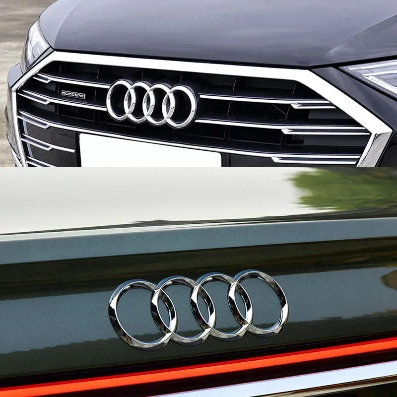 Car Styling For Audi A3 A4 A4L A5 A6 A6L A7 A8L Q2L Q3 Q5 Q7 TT Gloss Black Front Bonnet Grill Rear Trunk Emblem Badge Stickers thumbnail 6