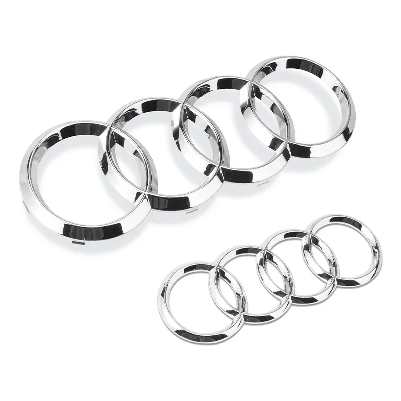 Car Styling For Audi A3 A4 A4L A5 A6 A6L A7 A8L Q2L Q3 Q5 Q7 TT Gloss Black Front Bonnet Grill Rear Trunk Emblem Badge Stickers thumbnail 3