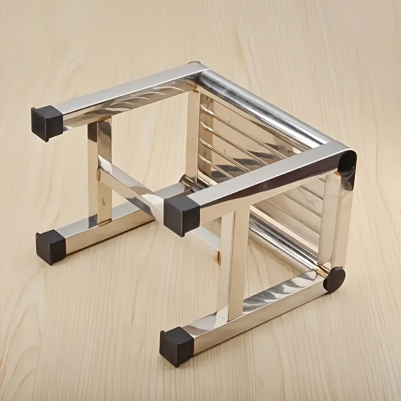 Multi Functional Stainless Steel Stool - Durable Thick & Sturdy Stool, Ideal for Living Room, Bathroom, Kitchen, Corridors thumbnail 5