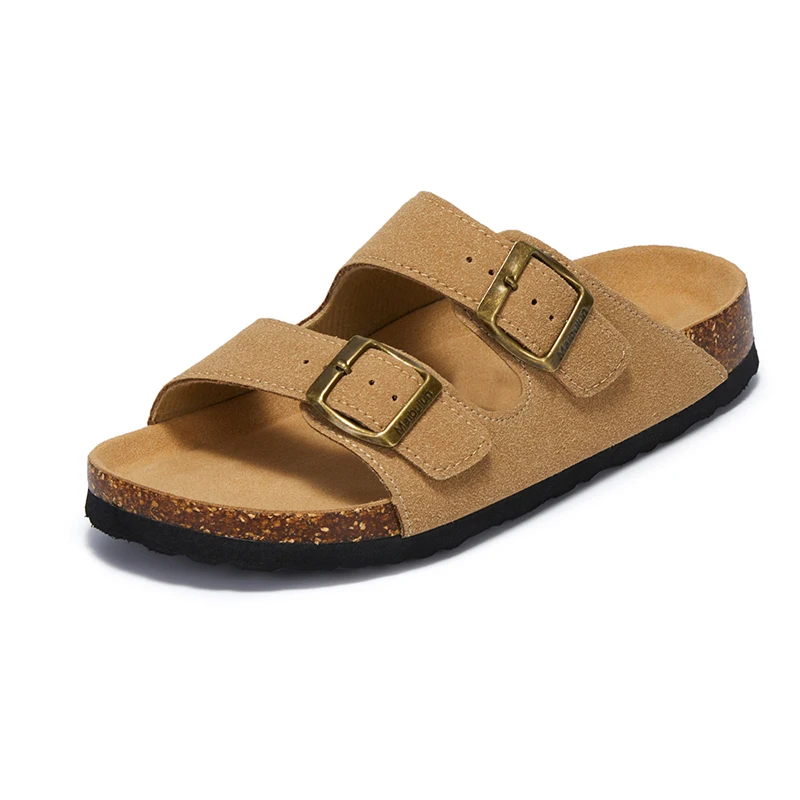 Men Clogs Fashion Shoes Outdoor Classic Cork Slide With Arch Support Beach Sandals Cork Suede Mules Slippers For Women Big Size thumbnail 6