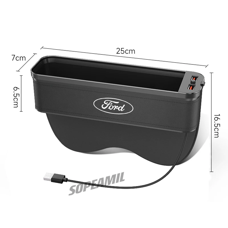 Car LED Light Multifunction Seat Crevice Storage Box Ford ST Mustang Kuga Ranger EXPLORER EDGE Fiesta Focus Mondeo F150 Fusion thumbnail 6