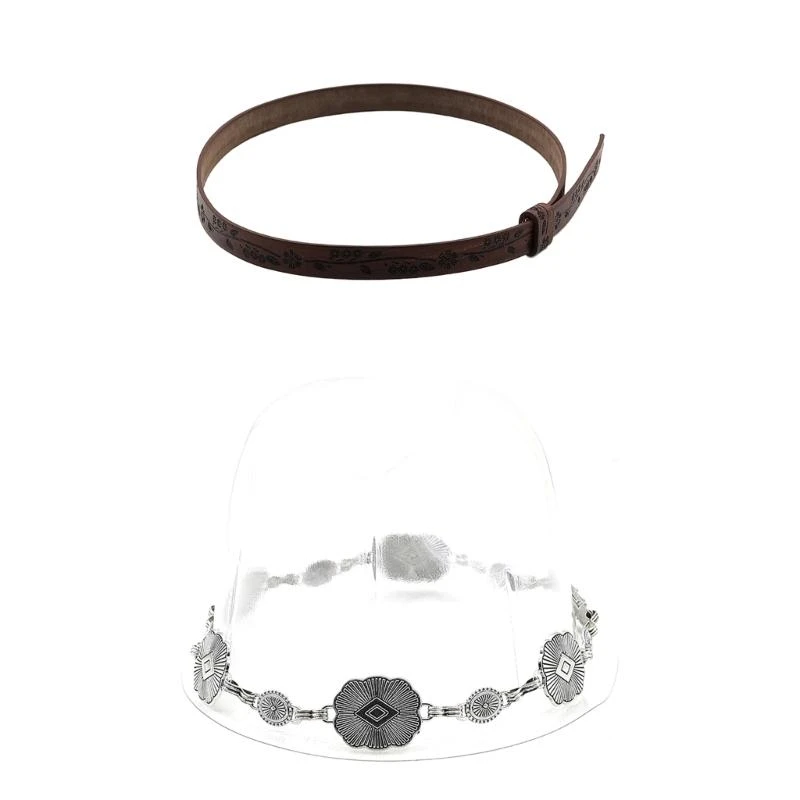 Western Hat Band For Fedoras Hat Bands Panama Hat Bands Leather Hat Bands For Men Western Hat Belt Bands Straw Hat Bands thumbnail 4