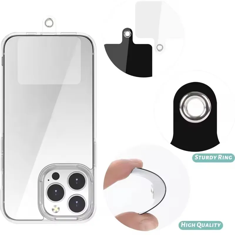 10/1pcs Universal Phone Tether Tab Plastic Cellphone Lanyard Patch Pad Tag for Phone Strap Crossbody Lanyard Gasket Accessories thumbnail 3