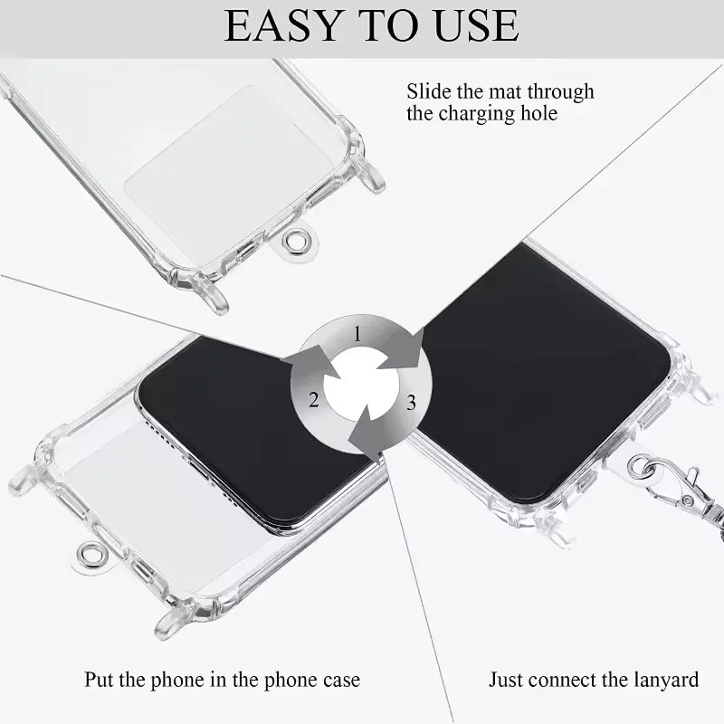10/1pcs Universal Phone Tether Tab Plastic Cellphone Lanyard Patch Pad Tag for Phone Strap Crossbody Lanyard Gasket Accessories thumbnail 4