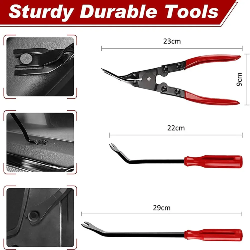 Car Tools Car Interior Disassembly Kit Plastic Trim Removal Tool Car Clips Puller Diy Panel Tools for Auto Trim Puller Set thumbnail 4