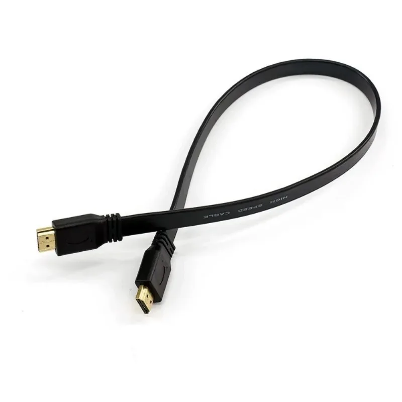 New HDMI-Compatible Cable Full HD Short HDMI Male to Male Plug Flat Cable Cord for Audio Video HDTV TV PS3 0.3M 0.5M thumbnail 3