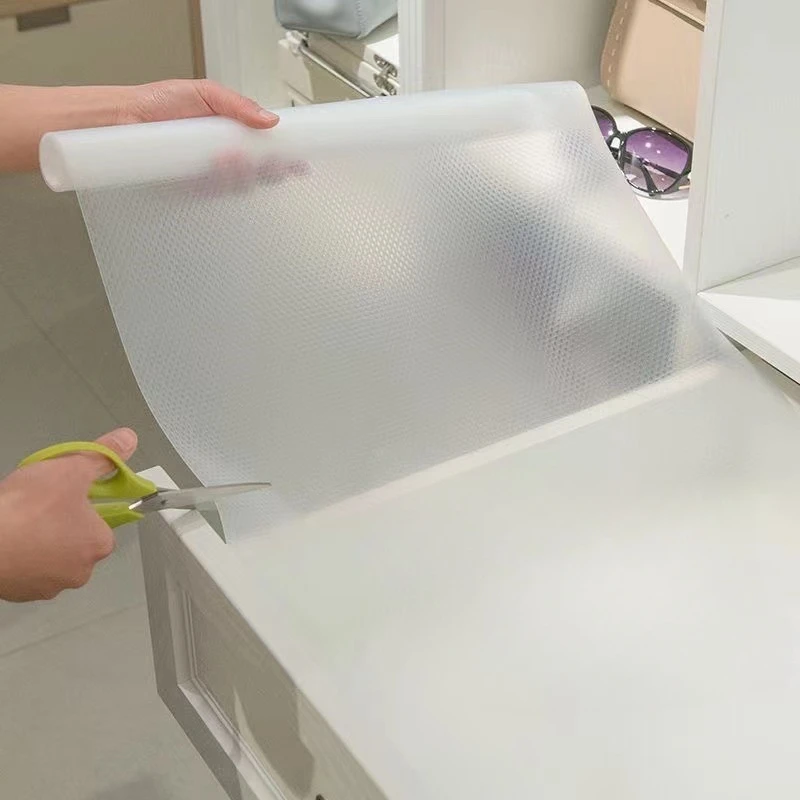 Water Drop Pattern Kitchen Cabinet Liner Eva Waterproof Refrigerator Mat Placemat Non-Sticky Easy to Clean Drawer Liner Moisture-Proof and Mildew-Proof thumbnail 4
