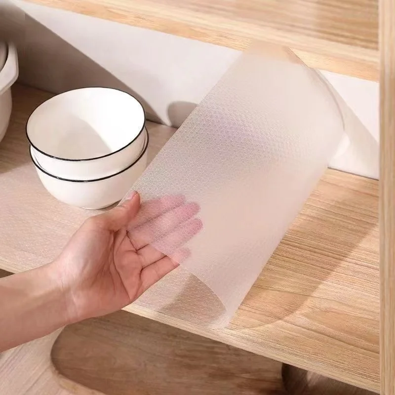 Water Drop Pattern Kitchen Cabinet Liner Eva Waterproof Refrigerator Mat Placemat Non-Sticky Easy to Clean Drawer Liner Moisture-Proof and Mildew-Proof thumbnail 3